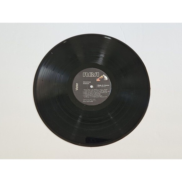 ALABAMA CHRISTMAS LP 1985 RCA ASL1-7014 EMBOSSED COVER Shrink Hyp Sticker VG+ - Picture 6 of 9